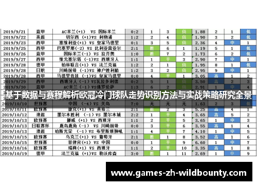 基于数据与赛程解析欧冠冷门球队走势识别方法与实战策略研究全景